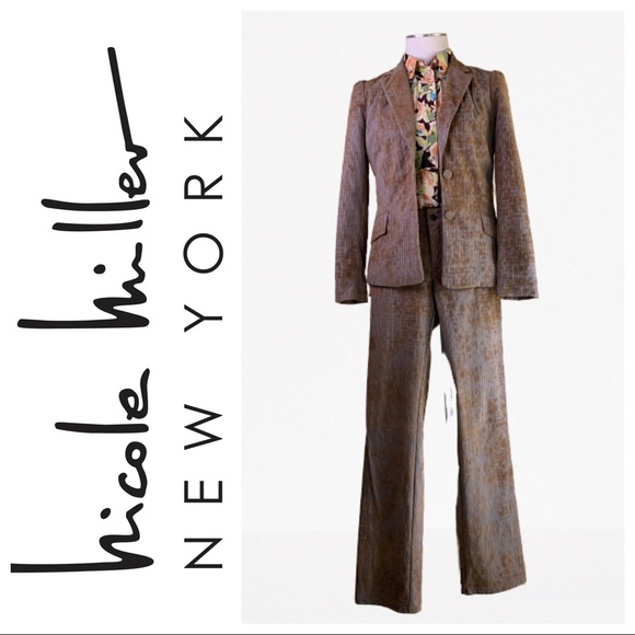 Nicole Miller Jackets & Blazers - Nicole Miller suit set distressed Pants & blazer